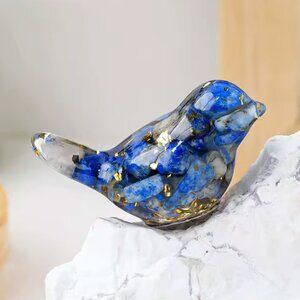 Navy Blue Crystal Mahjong Birdie